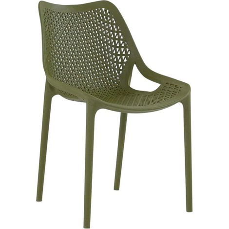 Chaise LIBERTY en polypropylène style design pour extérieur