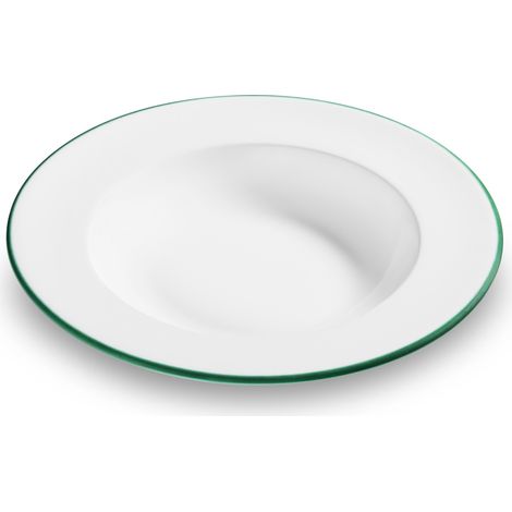 Gmundner Keramik Grüner Rand, Suppenteller Gourmet (Ø 24cm)