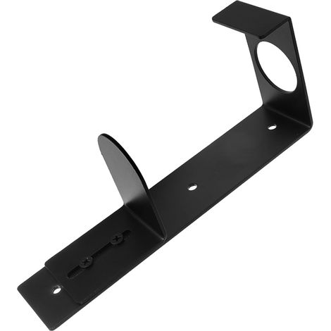 Wall Mounted Soap Dispenser Holder in Black Stainless Steel (1/5)
