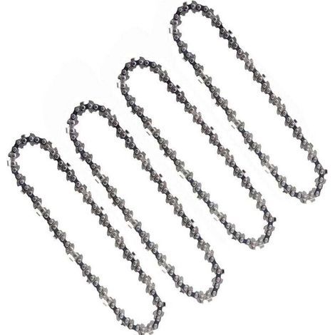 4 Pièces Chaînes De Tronçonneuse 6 Pouces 1/4 Pouces Compatibles Mini Tronçonneuses électriques Sans Fil 6 Pouces 37 maillons d'entraînement 15cm