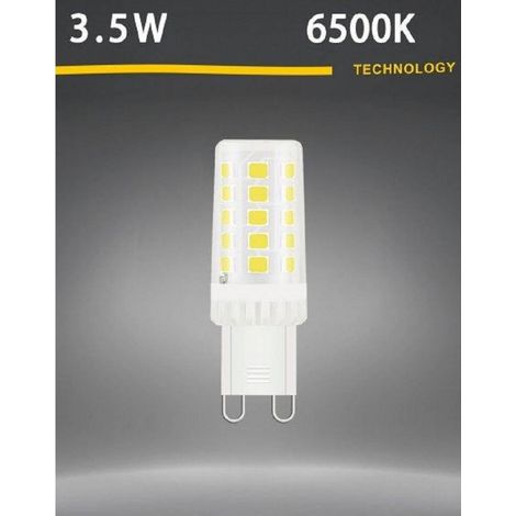 TrAdE Shop Traesio - Lampadina Led G9 Spotlight 3.5w Tubolare Luce Fredda Calda Naturale 420lm G9-3.5w - -Bianco Freddo -