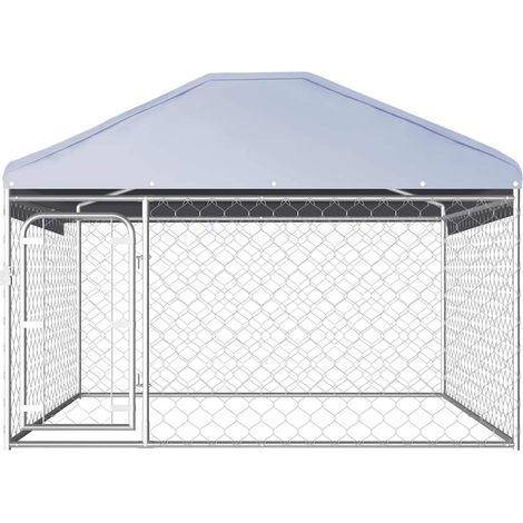 Maison Exclusive - Perrera de exterior con techo 200x200x135 cm (1/5)