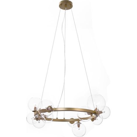 Suspension Aslov laiton 11 globes verre G9 Rabalux (1/5)