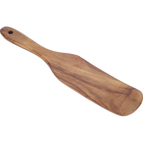 Spatule en Teck pour Cuisine - Ustensile de Cuisson Bois 27.5x5.5cm