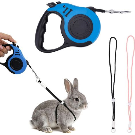 3pcs Ensemble Harnais et Laisses Anti-Fugue pour Petits Animaux Compagnie (1/5)