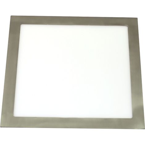 Jandei - Downlight led 24W 6000ºK cuadrado empotrar acabado acero Marco acero