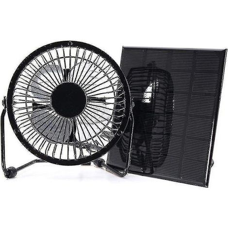 1 Ventilateur, 4 6 8 pouces, Panneau solaire, Interface USB, Portable, Camping Randonnée (1/5)