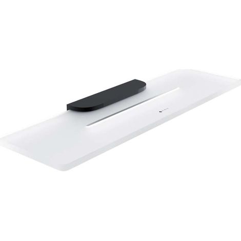 Nimco Nikau - Mensola, lunghezza 40 cm, nero opaco NKC X440-90 (1/3)