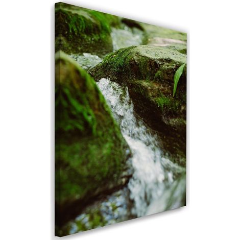 Tableau sur toile Rivière Pierres Nature 40x60 (1/5)