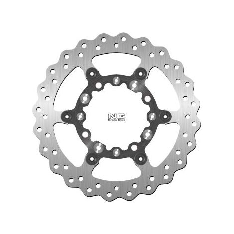 Disco de freno delantero NG para Kawasaki KLX250/300 '93-07, KX125/250 '95-02, Suzuki RMZ250 '04-06 (270 x 100 x 3 mm) con flotación ondulada.