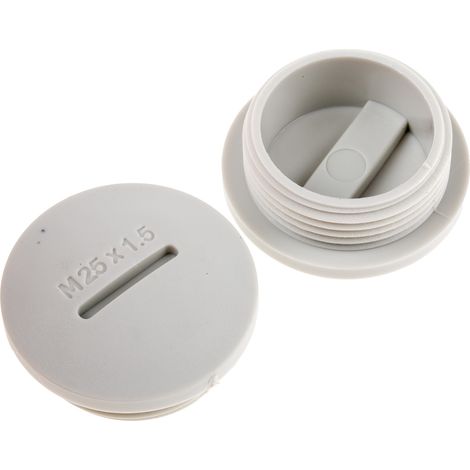 Bouchon obturateur RS PRO M25 x 1.5, Ø 24.7mm - 29.7mm en Nylon 66 ( Prix pour Paquet de 100 )