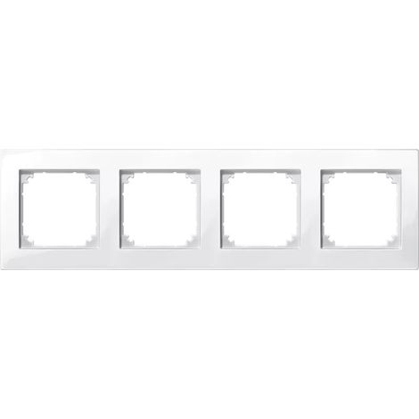 Merten M-PLAN-Rahmen 4f. pws/gl 515419 (1/2)