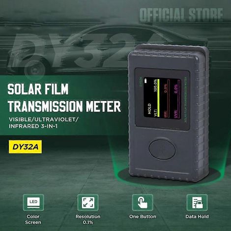 Analyseur de film solaire facile à utiliser, détecteur pour fenêtres de voiture et résidentielles (1/4)