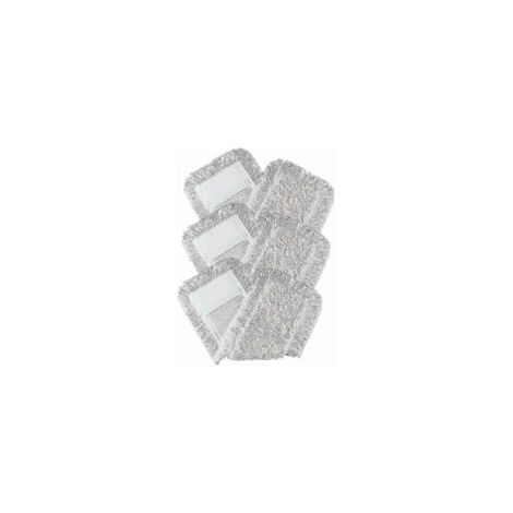 Set di 3 mop in cotone per pavimenti delicati, bianchi, 40 cm - Crezuo