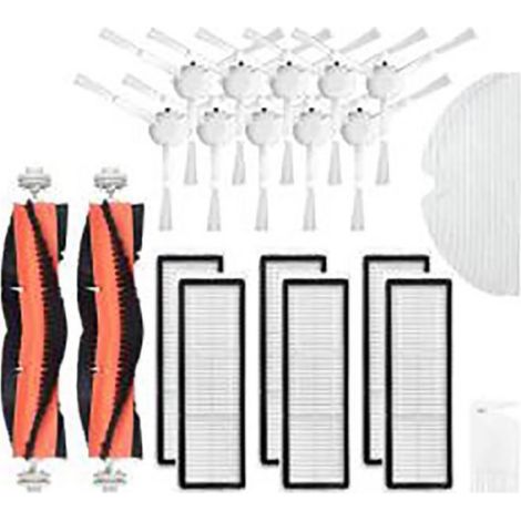 Accessoires Pour Aspirateur Robot - Brosse Latérale Filtre Hepa Brosse Rouleau Chiffon Vadrouille Peigne Nettoyage - Lot de 16 Pièces (1/4)