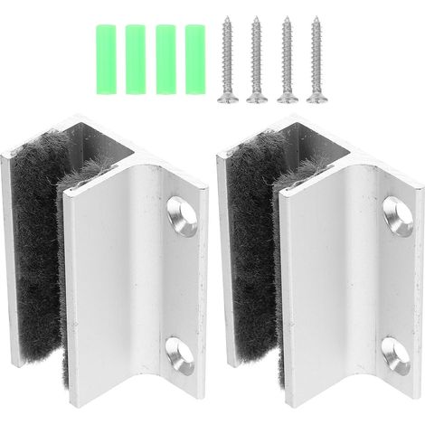 2 pcs guide de sol pour porte coulissante, alliage d'aluminium (1/5)