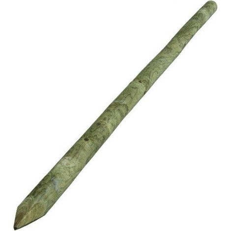 PALO DI LEGNO DI PINO CON PUNTA IMPREGNATO TONDO D/6 CM.250