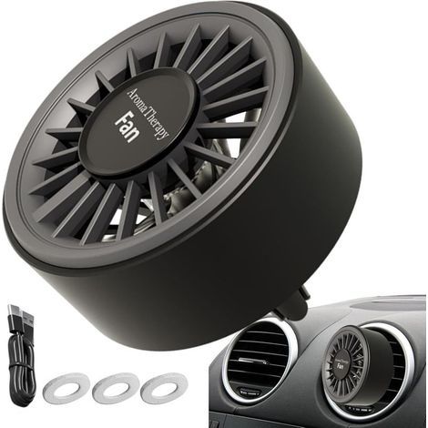 Ventilateur D'Aération Auto Décoration Lumineuse Colorée Parfumée (1/5)