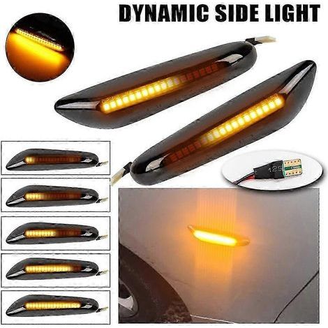 Clignotants latéraux à LED pour BMW E90 E91 E92 E93 E60 E87 E82 E46 (1/5)