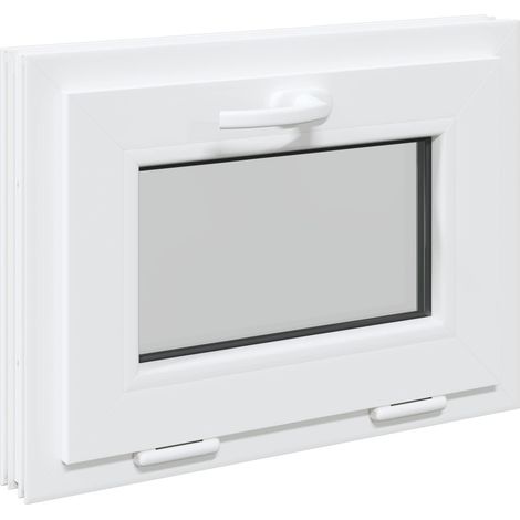 Couleur intérieure de la fenêtre de sous-sol blanche RISOR vidaXL