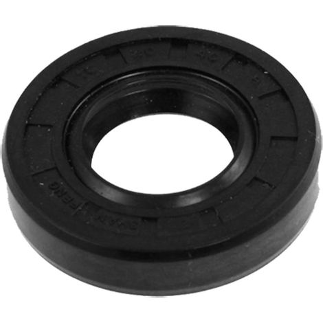 Metric Rotary Shaft Oil Seal 20x40x8mm TC Double Rubber Lips Black (1/2)