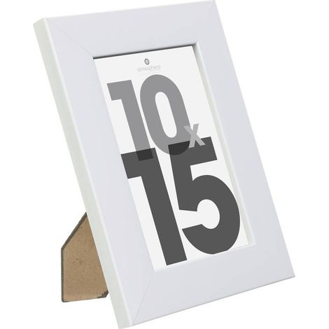 Fotorahmen Lise - Holz und Glas - weiß - 10x15 cm