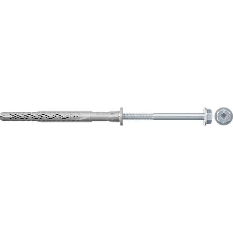 Fischer 50x chevilles à tige longue SXRL 14 x 200 mm FUS Vis à tête hexagonale avec rondelle - 530952 (1/4)