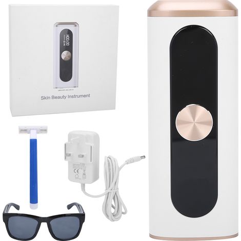Épilateur IPL sans douleur professionnel blanc 110‑240V prise UK, appareil portable à lumière pulsée pour épilation définitive à domicile (1/5)