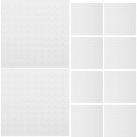 1000 Pièces Pastilles Adhésives Double Face Rondes Ruban Adhésif Double Face Fin et Transparent Acrylique, 10mm, Amovibles, sans Trace, pour Bureaux et Meubles, Loisirs Créatifs (1/5)