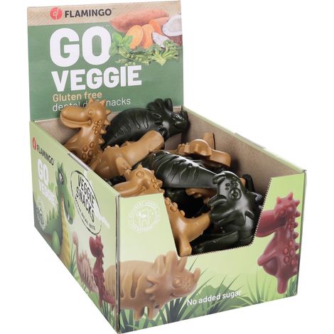 Friandises veggies en lot pour chien Dino mélange