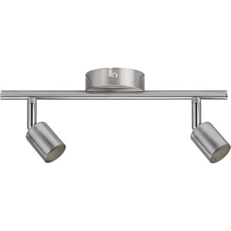 Plafonnier spot Carolina max. 2x10W GU10 nickel mat 230 V métal - Paulmann (1/4)