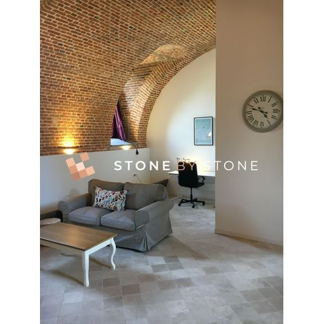 Faïence Travertin 1er Choix - Mix Beige - 20,3x20,3x1,2cm - Vieilli - (1 m²) (1/4)