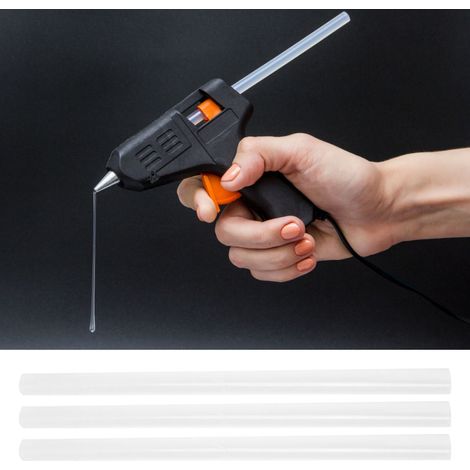 10 Bâtonnets de Colle Transparente 20W pour Pistolet à Colle Chaude, 0.7x19cm (1/3)