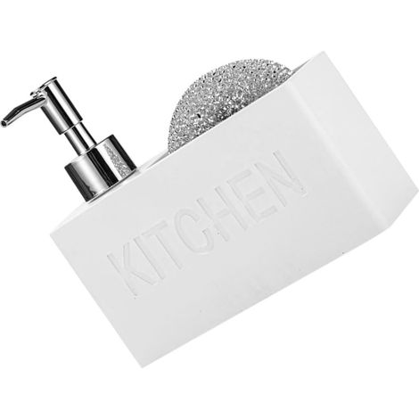 Distributeur 280 ml en résine blanc pour la salle bain le bureau (1/5)