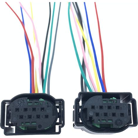Connecteur de module radar ACC 8P (JB2078-8P) compatible avec les véhicules Changan, Mercedes-Benz, Great Wall, Haval, WEY, Volkswagen, Audi, Skoda et BMW.