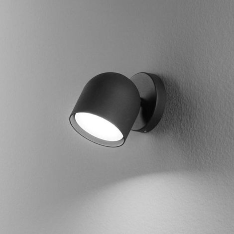 Applique spot métal noir Dodo orientable (1/3)