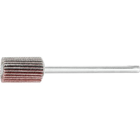 PFERD TOOLS Korund Fächerschleifer F Ø 10x15 mm Schaft-Ø 3 mm A150 für Feinschliff und Finish 10 Stk (1/4)