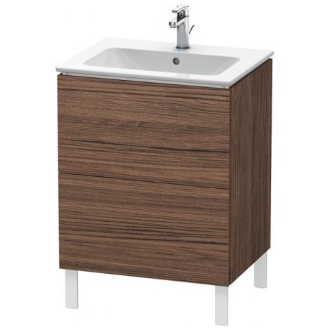 Duravit L-Cube bâti-support pour lavabo à poser, 2 tiroirs,