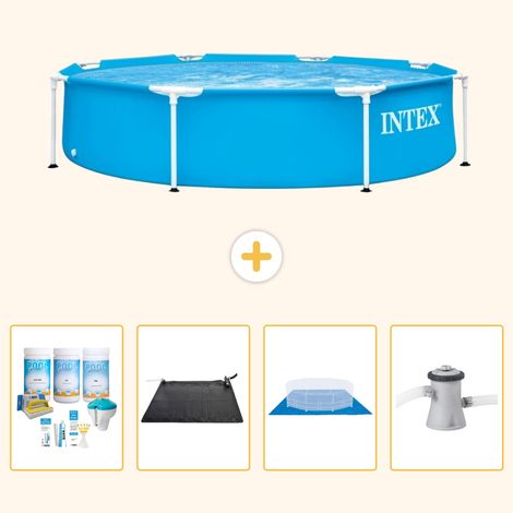 Intex Piscine Tubulaire Ronde - 244x51 cm - 5-pièces S20986 (1/5)