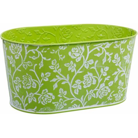 Cesto metalico verde 22,5x13,5x11,5 B20x11 (1/5)