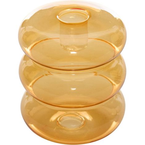 Portacandele in vetro pool 9x9x10,5cm viola - Atmosphera créateur d'intérieur (1/5)