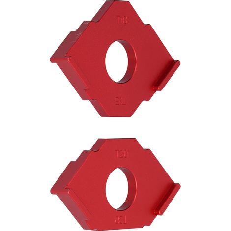 Gabarits de rayon pour défonceuse (lot de 2) - Angles en T - Alliage d'aluminium T10 T15 T20 T30 (1/5)