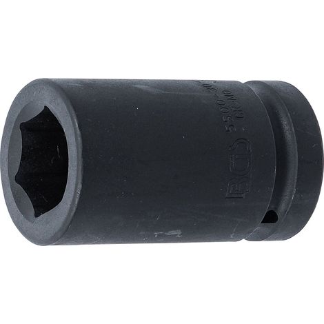 Kraft-Steckschlüssel-Einsatz Sechskant, tief  Antrieb Innenvierkant 25 mm (1")  SW 30 mm