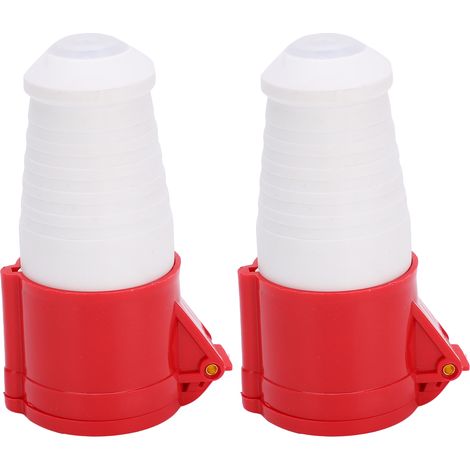 2 prises industrielles 4 broches 380-415V 32A 3P+E IP67 étanches pour agriculture aéroport chemin de fer (1/5)