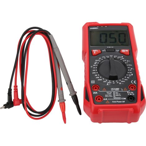 Multimètre portable UA890D+ : testeur de courant, de tension et de résistance pour la maintenance électrique (1/5)