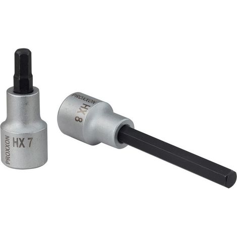 Proxxon Embout hexagonal interne 1/2", 12 mm, 55 mm de long