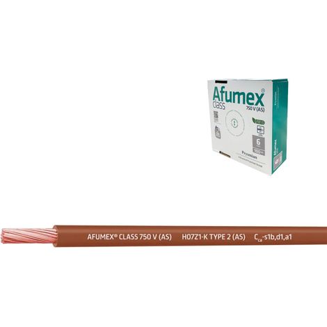 200 Cable H07Z1-K(as) 2,5 mm² Marrón Euro/m