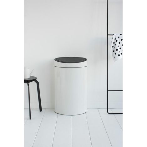 Mülleimer 40 l Weiß - Touch Bin - Brabantia (1/4)