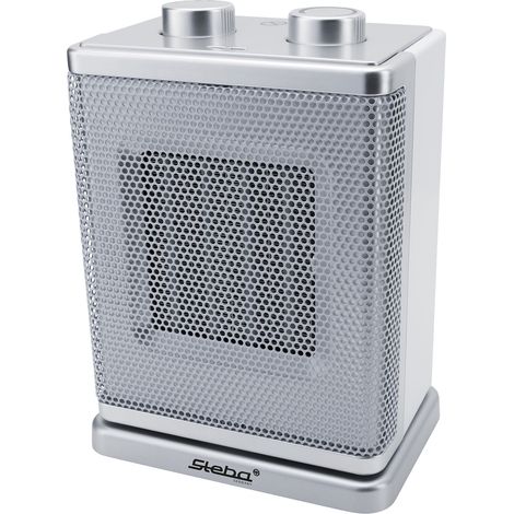 Steba KH 4 Radiateur Soufflant Céramique Blanc Argent (1/3)