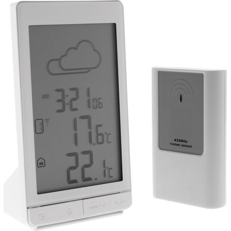 Otio – Station météo sans fil avec capteur extérieur IP44 – Affichage Clean&Clear – Prévisions météo et alertes gel – Portée 50 m